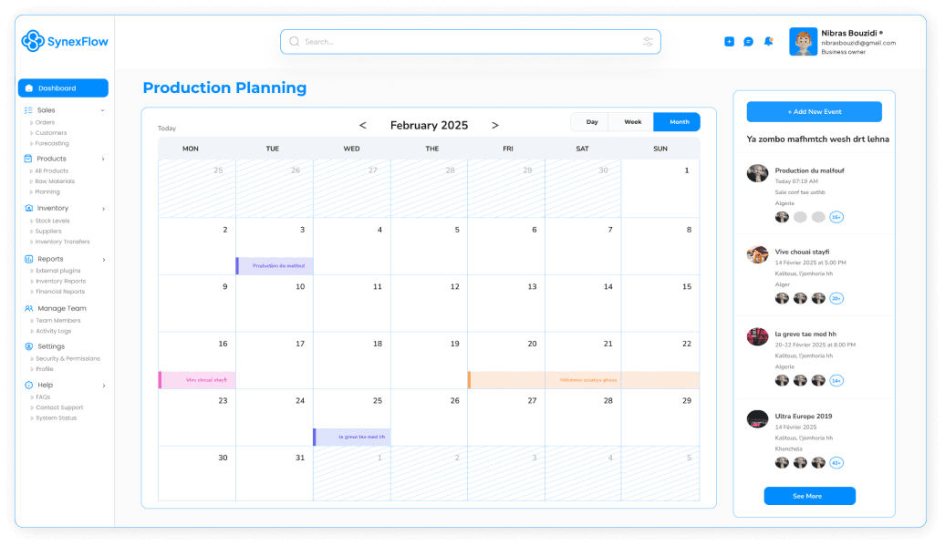 Easily Plan Productions, Evenets..